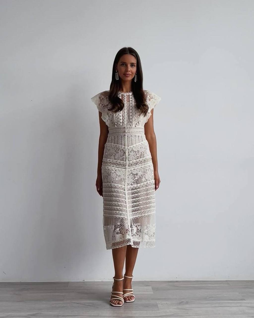 Beautifully detailed lace dress